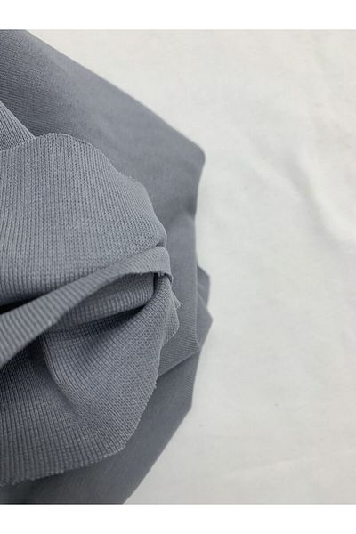 Yiğit Kumaş Ribana Fabric, Track 45X190 cm Gray