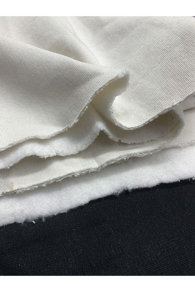 Yiğit Kumaş Medium Quality Rosette 3 Yarn Fabric, Piece 75X180 cm Cream