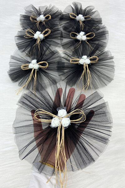 ZEYMERADE Siyah Bohça Süsü, Gelin Damat Çeyiz Düğün Nişan Konvoy Gelin Arabas...