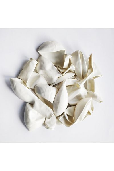 Ropet Set of 10 latex balloons, White, 30cm, Ropet