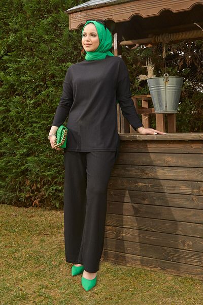 TOFİSA Tunic Trousers Black - 11429