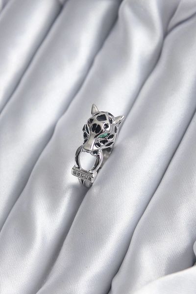 STOREMAX Silver Color Tiger Model Zircon Stone Detail VIP Women's Ring