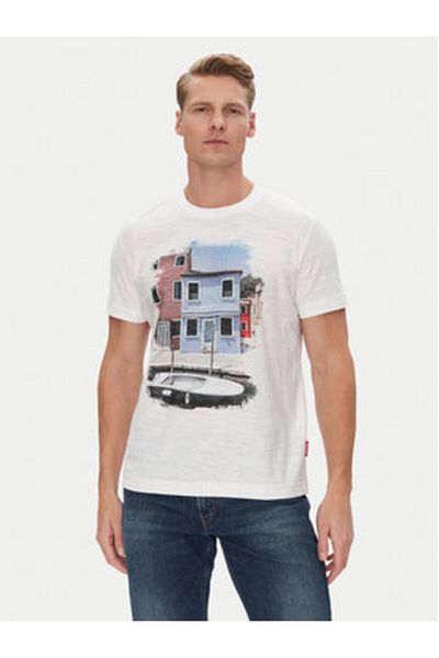 JOOP JEANS Tricou bărbătesc 10019403 30045721 Alb