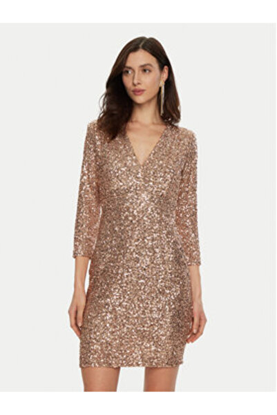 RINASCIMENTO Rochie de cocktail pentru femei CFC0121759003 aurie