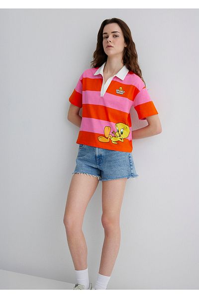 Mavi Tweety Printed Regular Fit Cotton T-Shirt