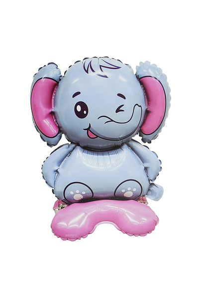 Ropet Foil balloon with stand, Elephant figurine, 60 cm, Ropet