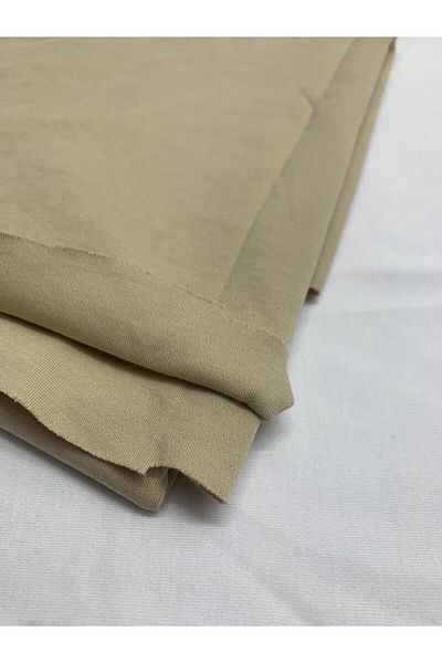 Yiğit Kumaş Beige Interlock Fabric, Track 105X180 cm