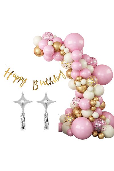Ropet Happy Birthday party balloon and decoration set, 8919, 53 pcs, Ropet