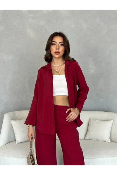 Nesil Oversize Modal Kadın Gömlek