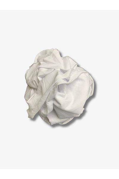 Yiğit Kumaş White Tok Single Jersey Fabric, Piece 95X180 cm