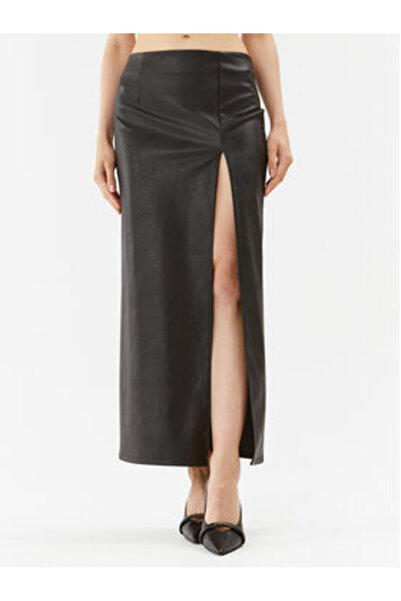 RINASCIMENTO Fustă din piele ecologică pentru femei CFC0115150003 Negru