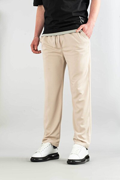 bombe Ανδρικό υφασμάτινο καμβά ανάμεικτο άνετο παντελόνι Bagy υφασμάτινο παντελόνι με κορδόνι λύκρα