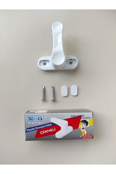 Aiwa 8 Pieces Pimapen Pvc Safety Lock for Metal Door Window