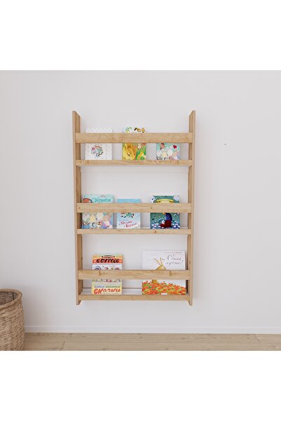 Minera Kumru Montessori Ahşap Duvar Kitaplığı