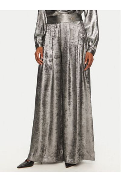 RINASCIMENTO Women's Fabric Trousers CFC0121737003 Silver