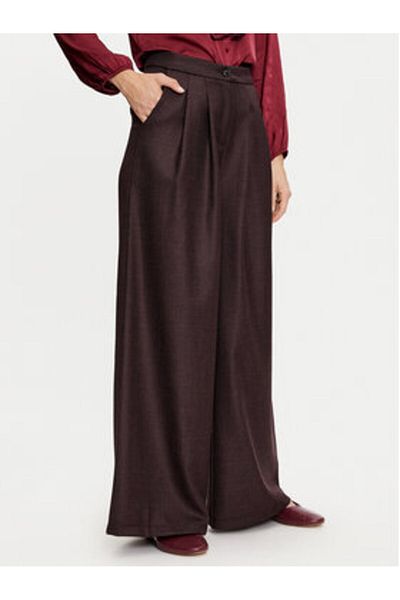 Haveone Women's Fabric Trousers PVI-M061 Burgundy