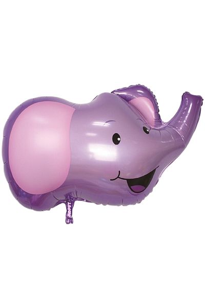 Ropet Foil balloon, elephant head shape, 63.5cm, Ropet
