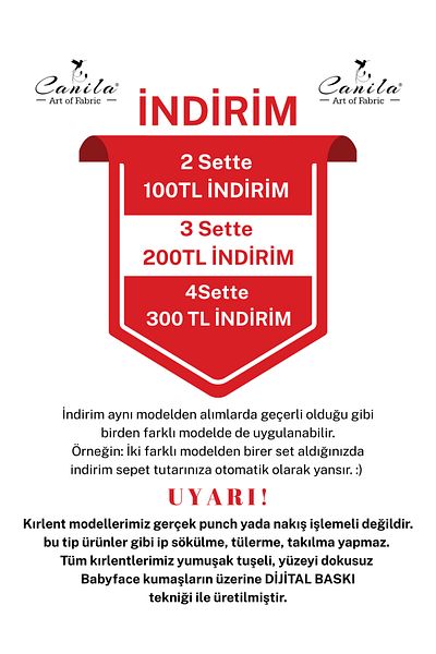 CANİLA SET 2 - Vícebarevný povlak na polštář s tkaným a vyšívaným vzorem, povlak na polštář s digitálním potiskem