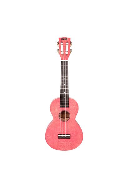 Mahalo Ml2cp Concert Ukulele Set, Coral Pink Finish, 3 Frets, Bag