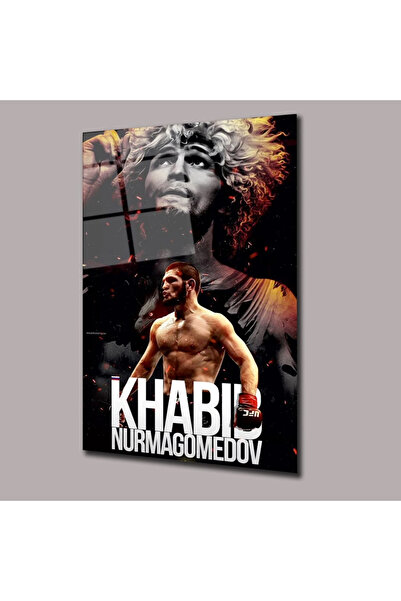 Glassual Art Khabib Nurmagomedov Sinema Ve Ünlüler Cam Tablo #PCT0892