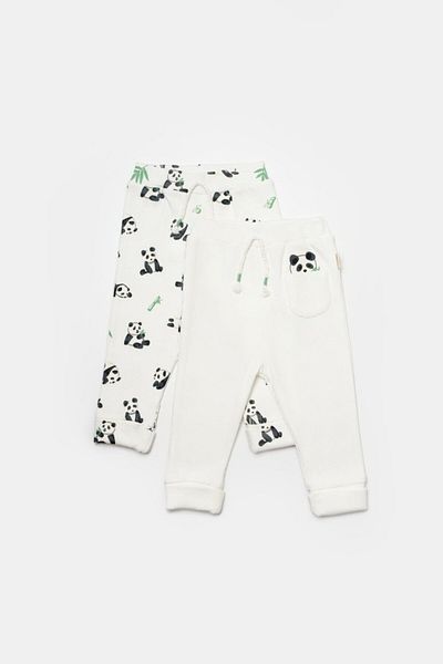 BabyCosy Organic Wear Set of 2 Panda pants, BabyCosy, 50% cotton + 50% bamboo