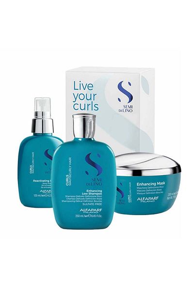 Alfaparf Milano Set for wavy hair Alfaparf Milano Curls Shampoo 250ml, Mask 200ml, Spray 125ml
