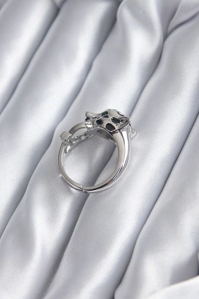 STOREMAX Silver Color Tiger Model Zircon Stone Detail VIP Women's Ring
