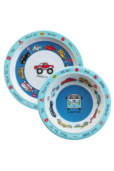 Tyrrell Katz Melamine Food Plate - Food Bowl // Cars / Cars