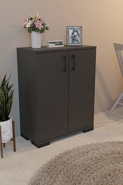 FurnatureDesign 2 Kapaklı Çok Amaçlı Dolap Raflı Erzak Dolabı Mutfak Dolabı -...