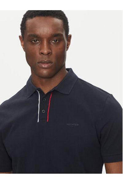 Hechter Paris Polo bărbătesc 74013690 Albastru marin