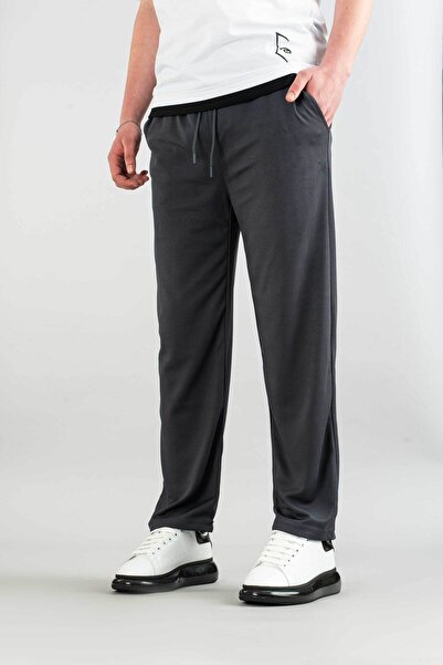 bombe Men's Fabric Canvas Blended Comfortable Fit Bagy Pants Fabric Belted Drawstring Lycra Pants