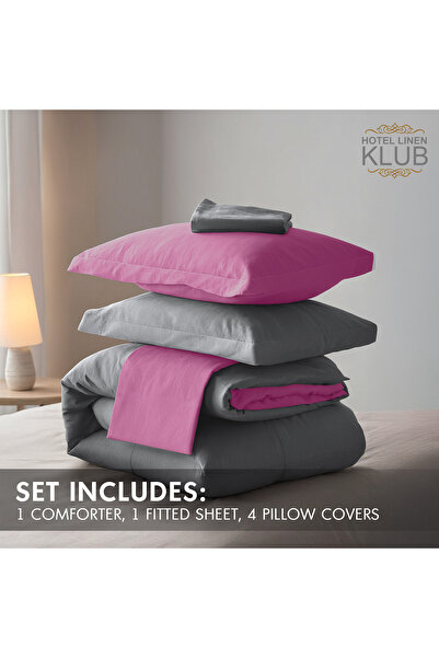 Hotel Linen Klub Luxury 6-Piece Down Alternative Comforter Set – Double size 220x240 cm