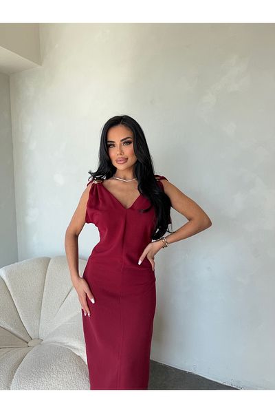 LİLA İSTANBUL Rochie de vară cu decolteu în V cu umăr