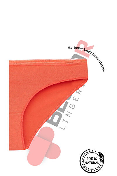 BEGBOR LİNGERİE Solid Textured High Waist Women's Slip Panties – Soft Cotton Comfort