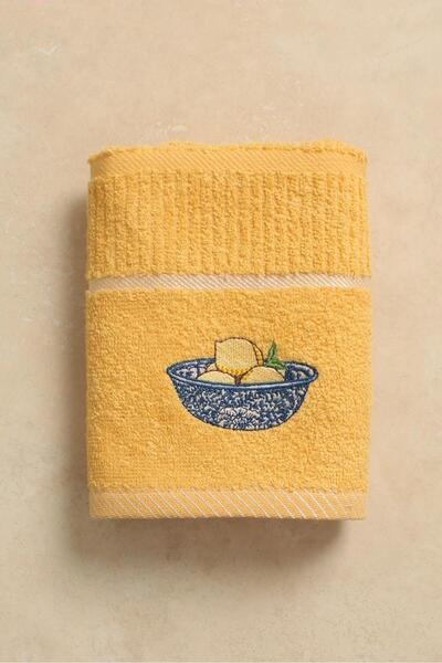 Ellia Soft Afrodisias %100 Pamuk Nakışlı El Ve Yüz Havlusu Çeyizlik Ve Mutfak Havlusu 40x70 cm