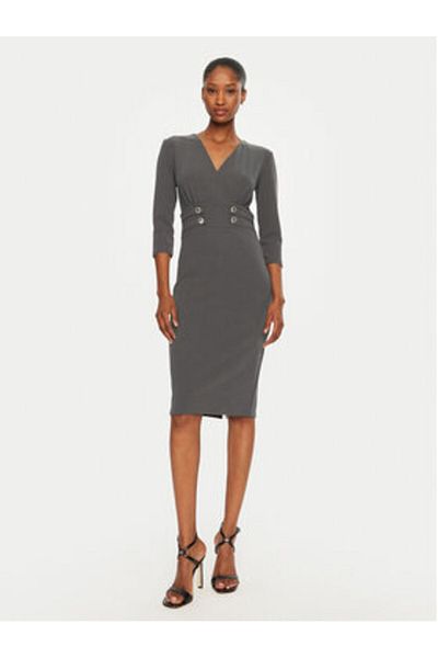 RINASCIMENTO Women's Cocktail Dress CFC0119920003 Gray