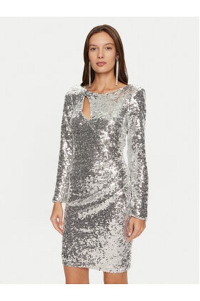 RINASCIMENTO Rochie de cocktail pentru femei CFC0019792002 argintie