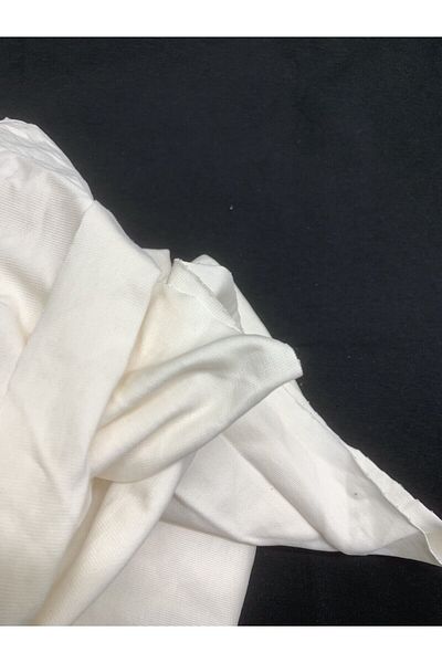 Yiğit Kumaş Cream Tok Single Jersey Fabric, Piece 90X140 cm
