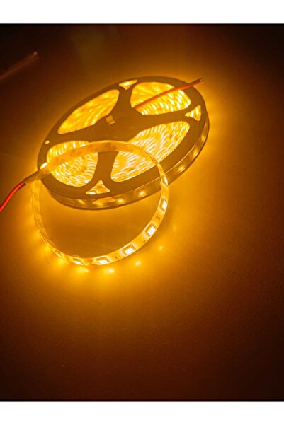 ERM 24V Şerit LED 5050 Çip IP65 Su Geçirmez Dış Mekan Aydınlatma – Sarı Işık ...