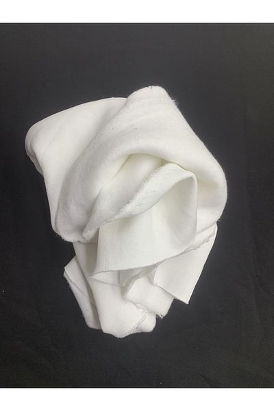 Yiğit Kumaş Raised 3 Yarn Fabric Piece 75X170 cm White