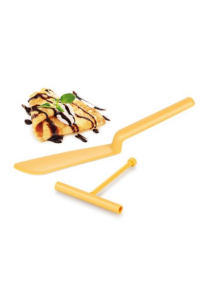 zola Pancake turner and stretcher set, plastic, 32 cm, orange