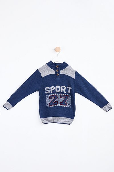 TOFİSA Boy's Indigo Sweater - 24101