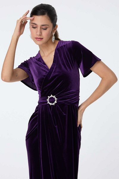TOFİSA Evening Dress Purple - 23558