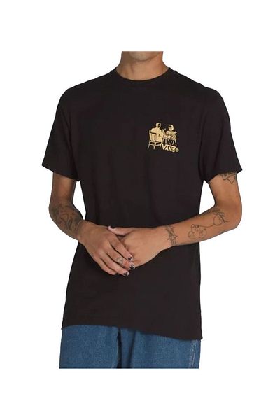 Vans Ανδρικό μαύρο μπλουζάκι Fine Dining Ss Vn000m6bblk1