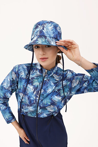 Remsa Mayo Patterned Bucket Hat Rş-113 Feather Navy Blue03