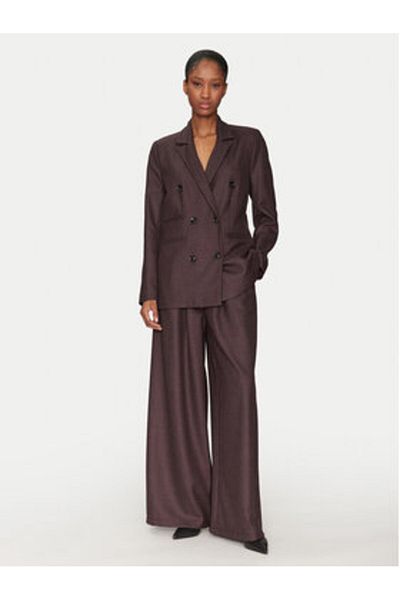 Haveone Women's Blazer JVI-M032 Burgundy