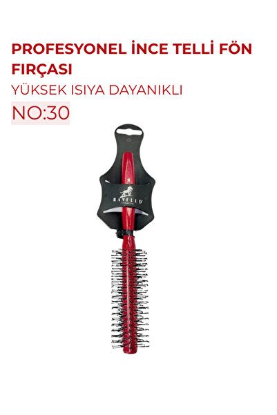 RAVELLO Professional Ince Telli Fön Erkek Saç Fırçası Tarak No:30
