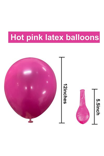 Ropet Set of 100 latex balloons, Pink, 30cm, Ropet