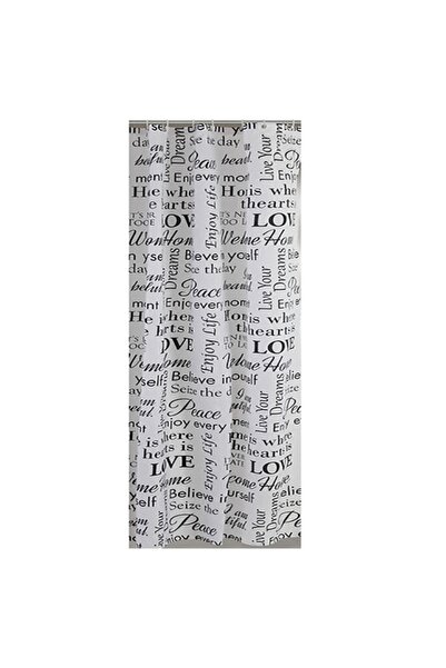 Feridras Perdea de duș din poliester, 180x200 cm, imprimeu text