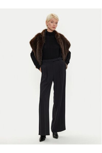 Imperial Pantaloni din material textil pentru femei P4W3IJXC negri